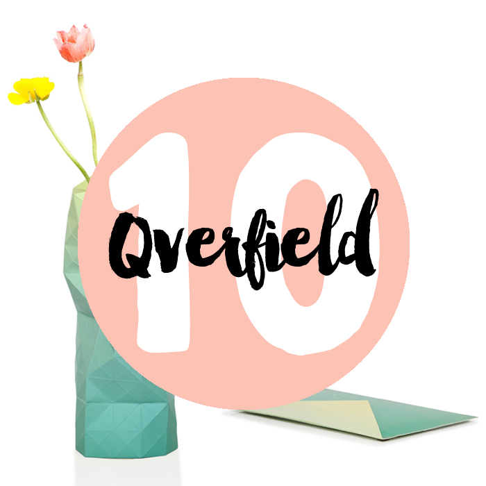 Türchen No. 10 : Mit nachhaltigem Design bei Qverfield und einer Vase aus Papier. 