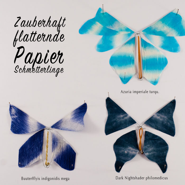 Wirklich flatterhafte Schmetterlinge aus Papier