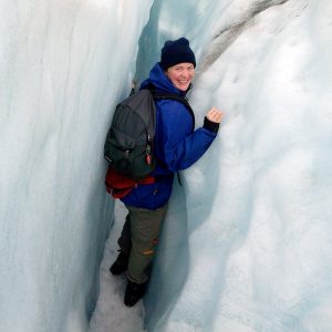 Klettern im Franz-Josef Gletscher in Neuseeland, der kälteste Ausflug meines Trips.