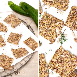 Diese super gesunden Paleo- (und Vegan!) Zucchini-Cracker sind der perfekte Chipsersatz und ganz leicht nach zu backen. Ein Rezept von johannarundel.de